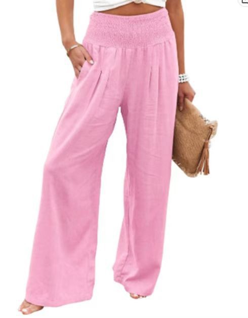 Casual Wide-leg Cotton And Linen Popular Loose Trousers - Image 10