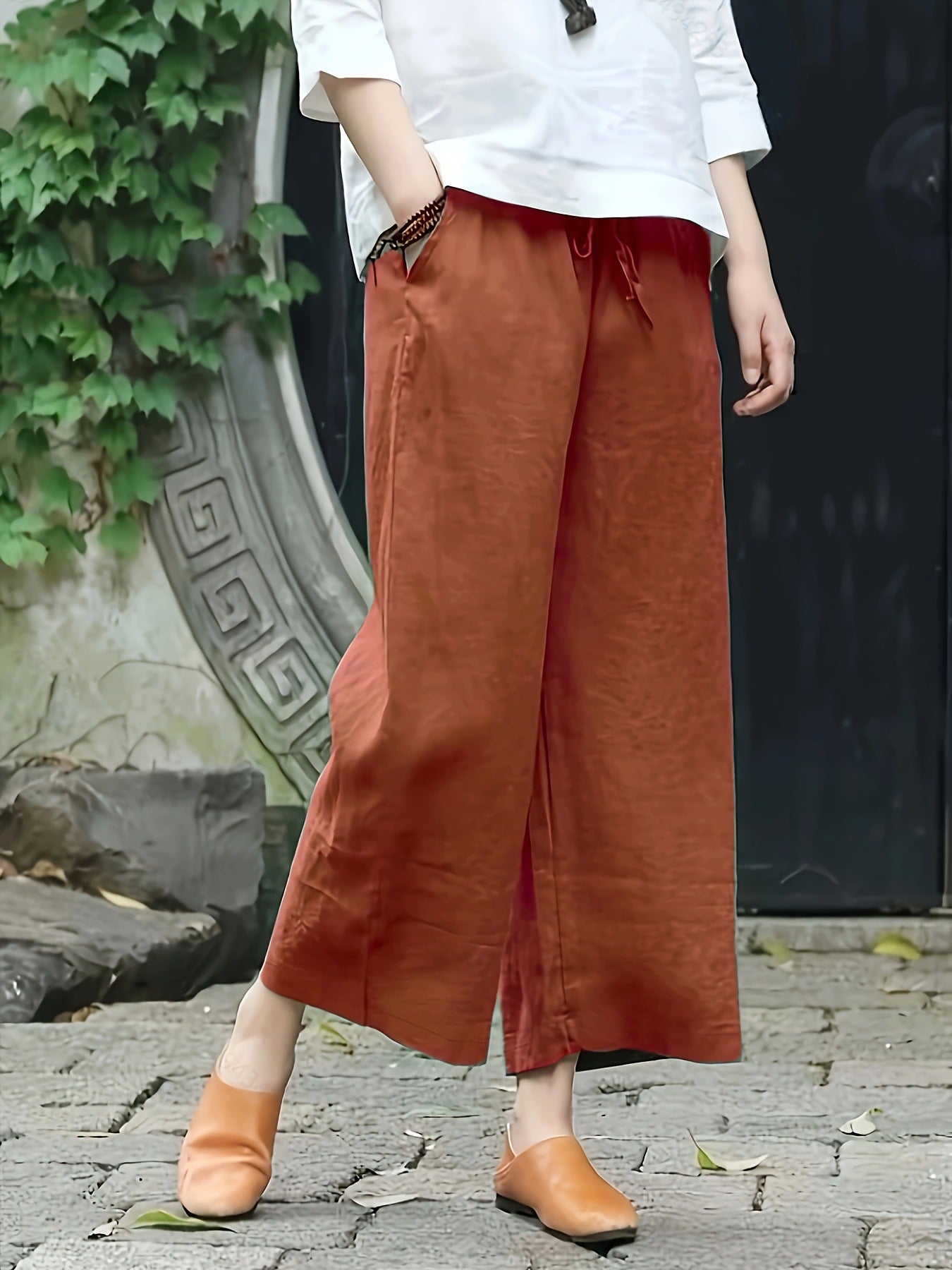 Casual Wide-leg Trousers From Europe And The US - Image 9